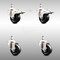 Service Caster 3 Inch 316SS Hard Rubber Swivel 12mm Threaded Stem Caster Lock Brake, 2PK SCC-SS316TSTTL20S314-HRS-M1215-2-S2 - alternate 1